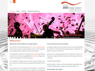 Musicdesigner Holger Stedem